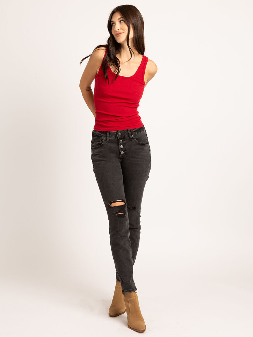 che core double scoop neck tank top Image 3