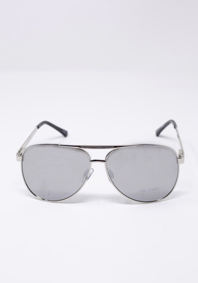 metal frame aviator sunglasses Image 1