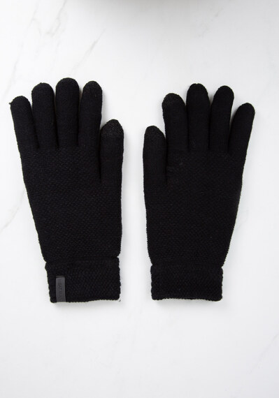 heat max men thermal knit gloves Image 2