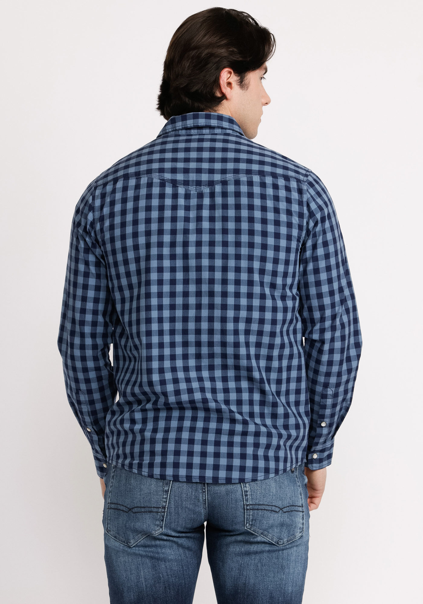 snake snap pocket long sleeve shirt Image 2