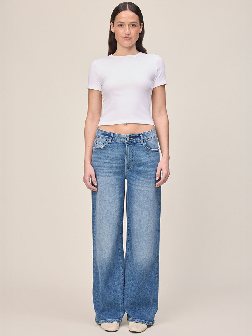 CJU wide leg jean varsity blue