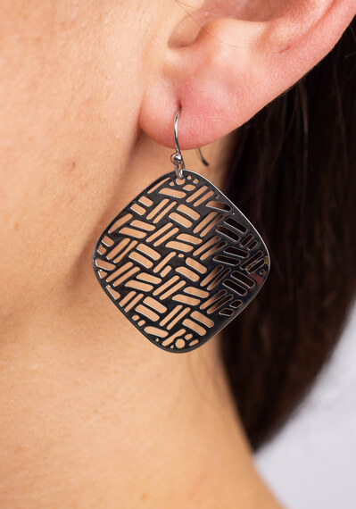 geo pattern earrings Image 2