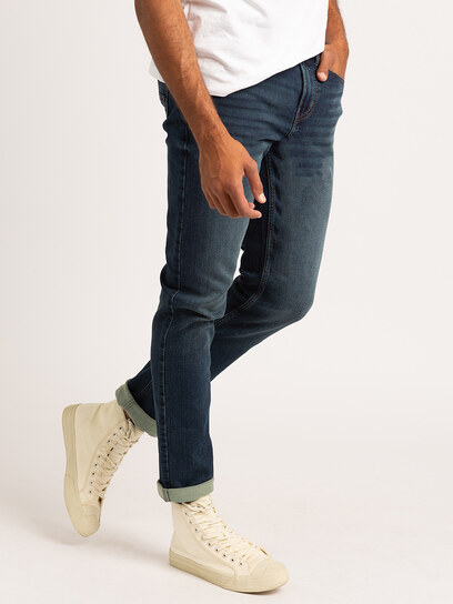 relaxed straight tech jean