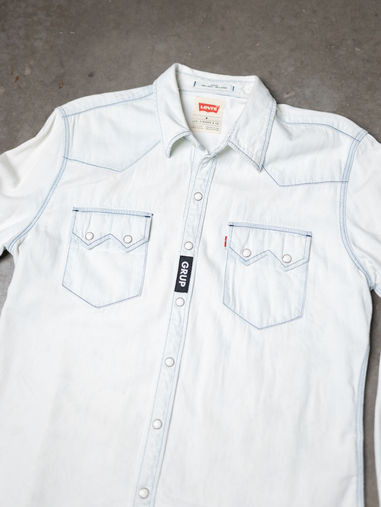 levi s sawtooth denim shirt with sashiko Bootlegger 2000008141