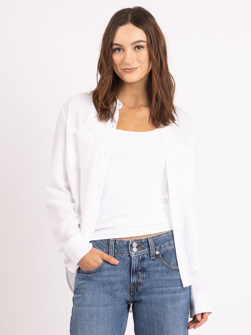 kasey gauze shirt Image 5