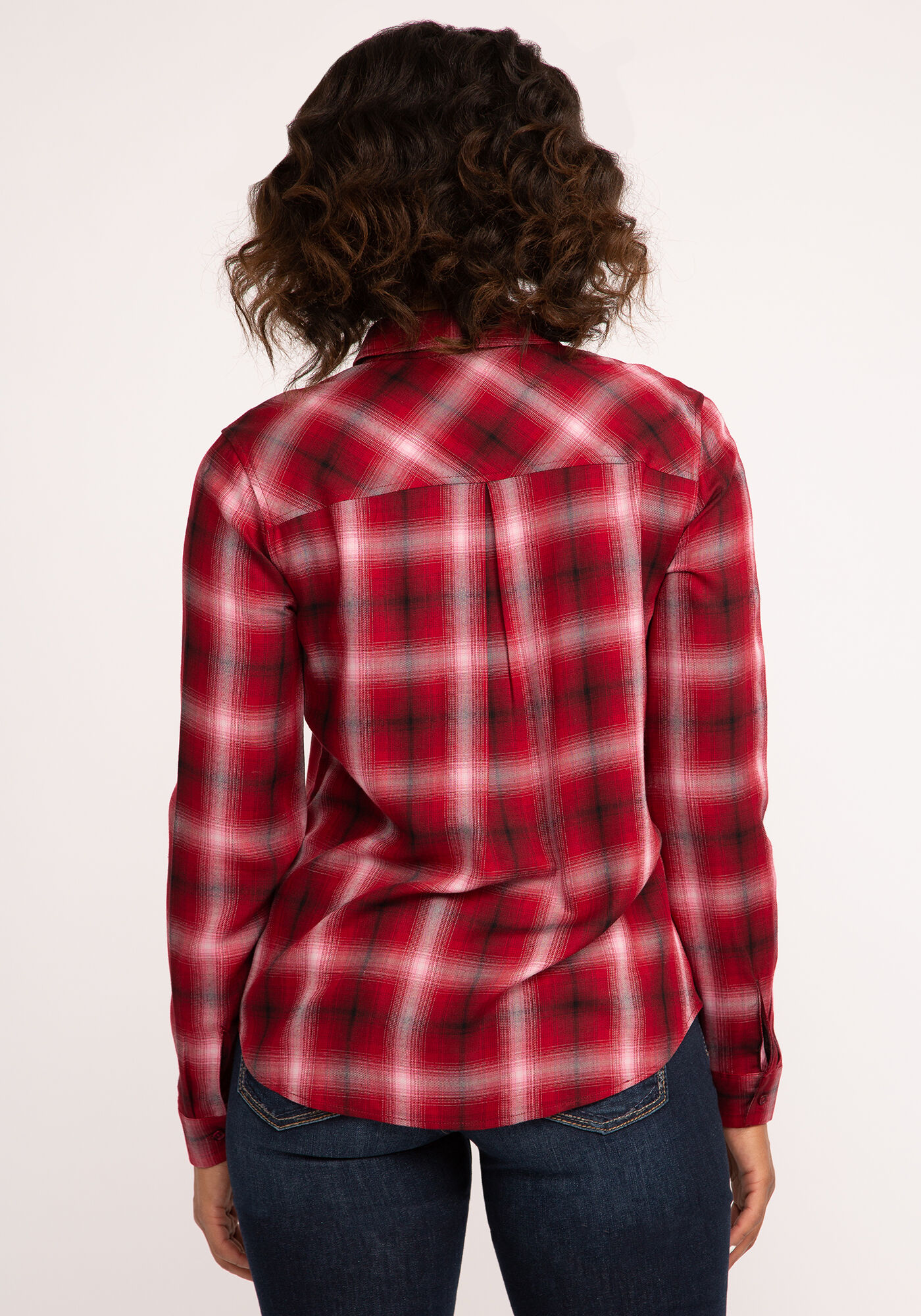 alexis plaid button front shirt Image 3