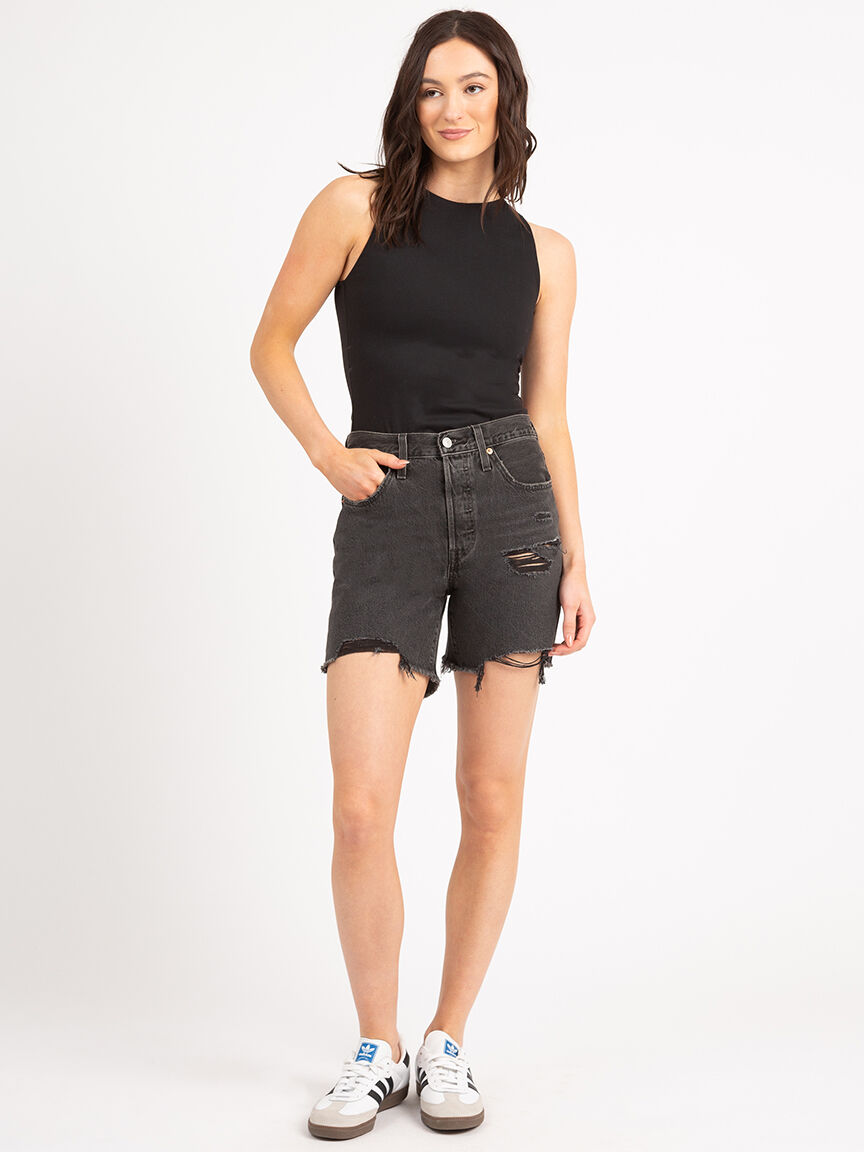 501&reg; mid-thigh denim shorts Image 5