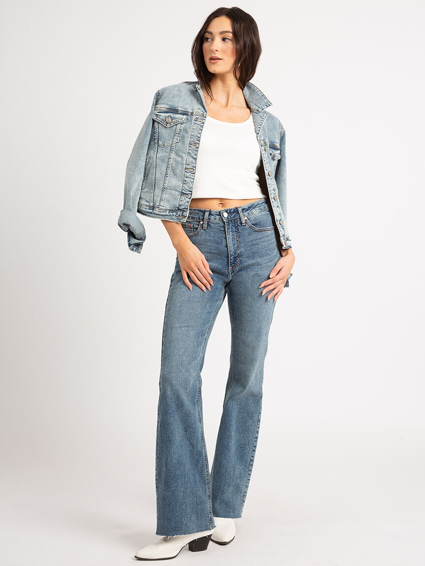 Womens bootcut jeans best sale long