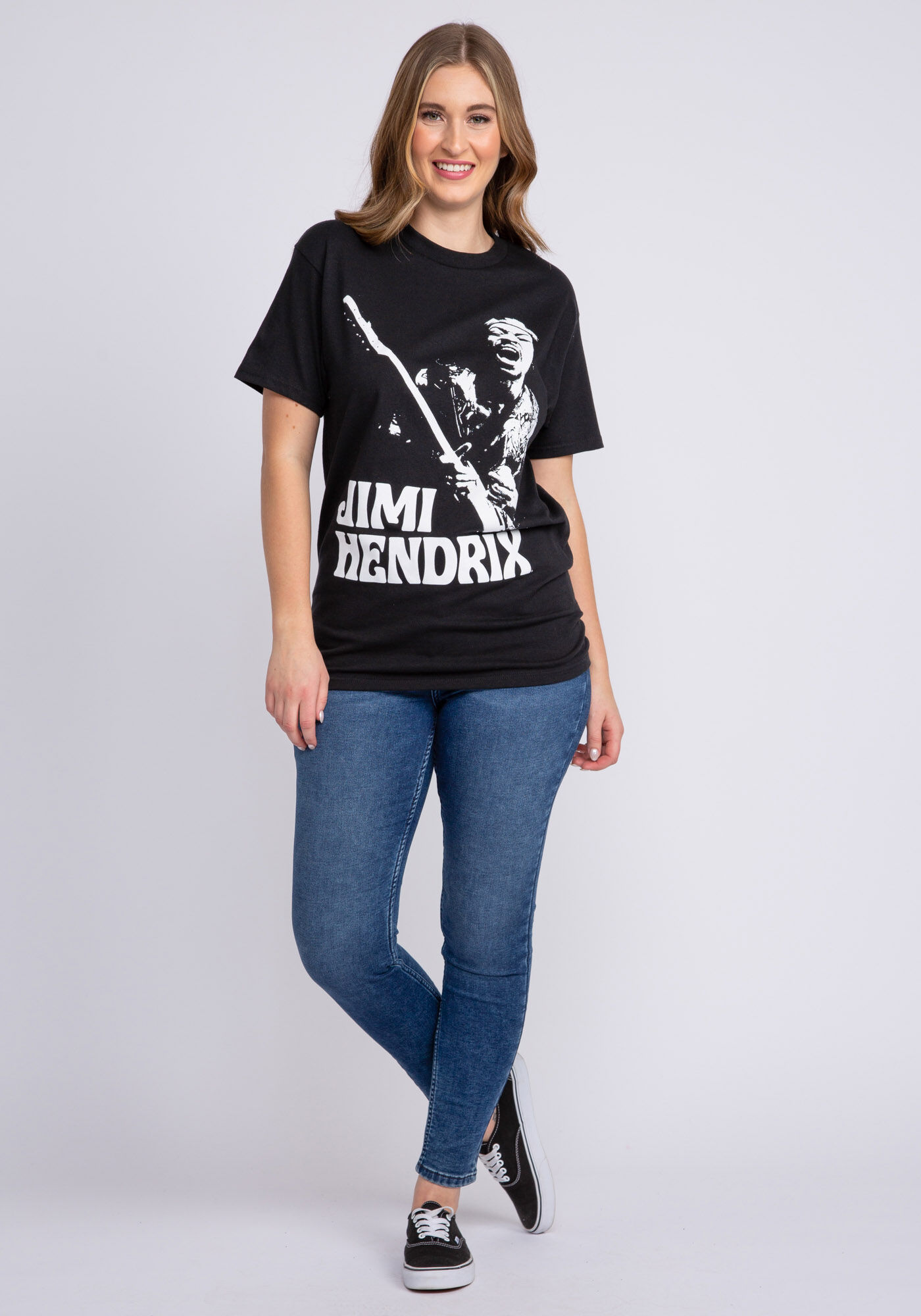 jimi hendrix playing guitar t-shirt Image 2