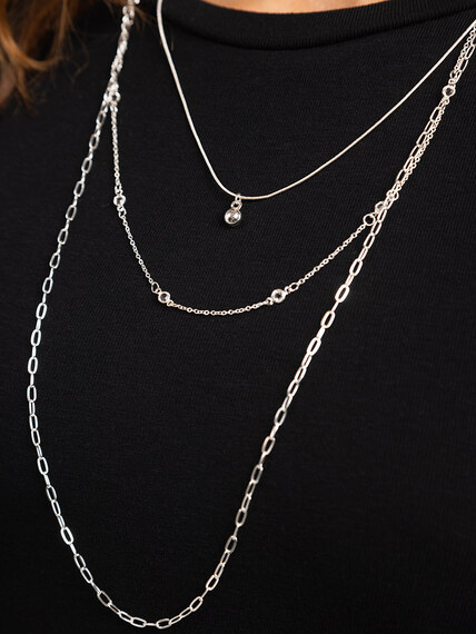 layer silver necklace layer silver necklace Image 5