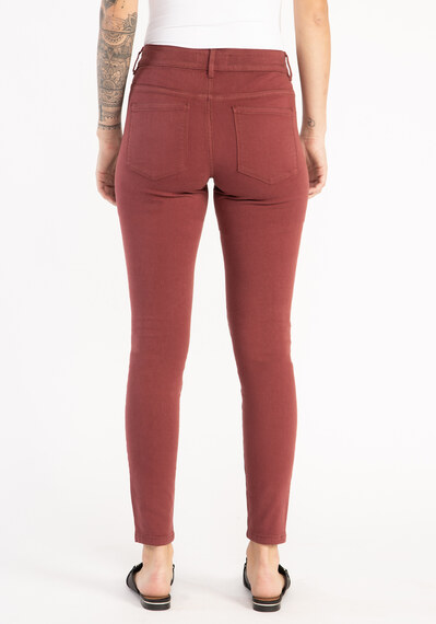 mid-rise coloured skinny jeans Image 2