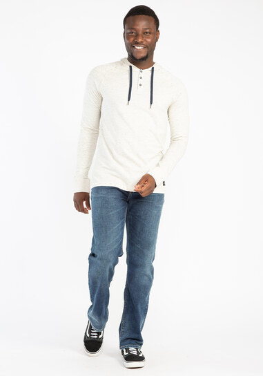 popover hoodie with raglan sleeves