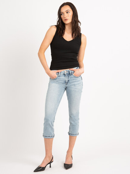 britt low rise capri jeans Image 1
