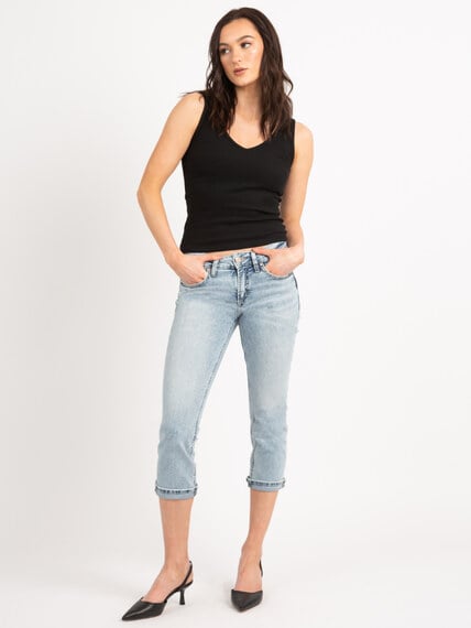 britt low rise capri jeans Image 1