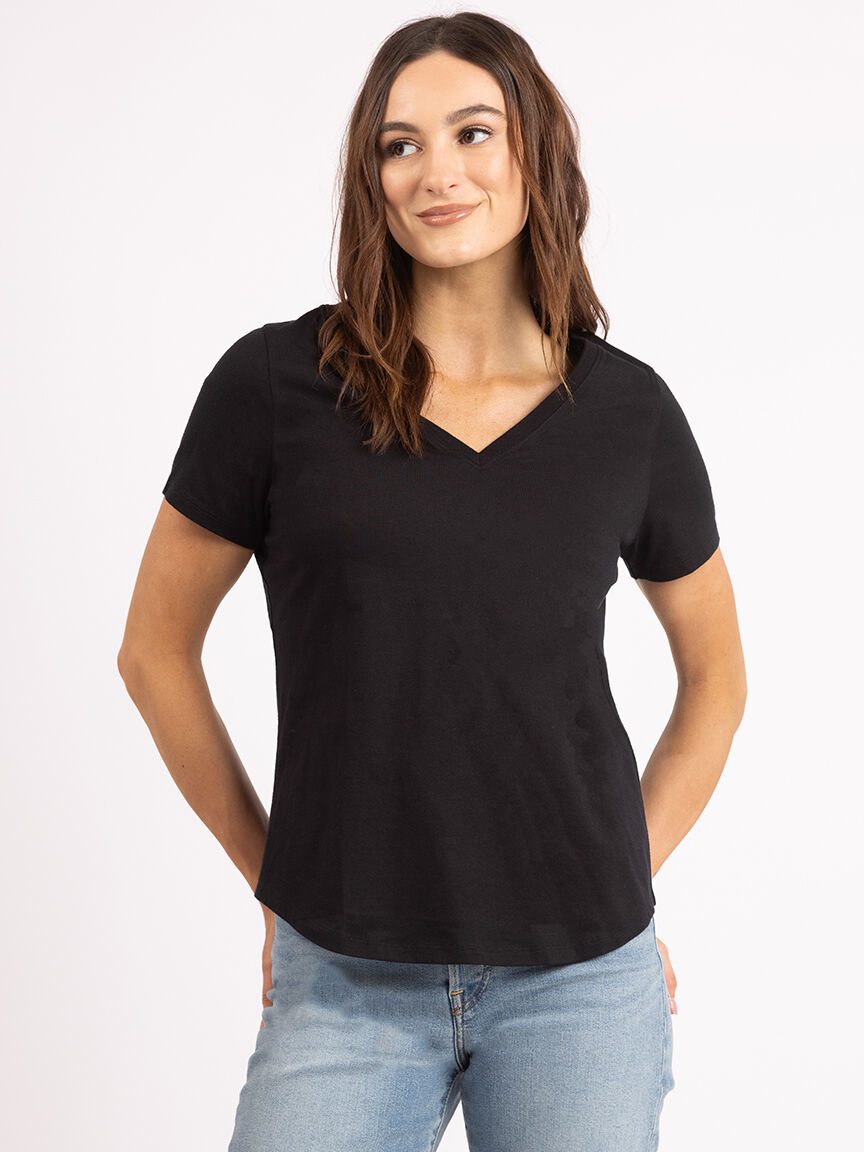 vickie v neck t-shirt Image 1