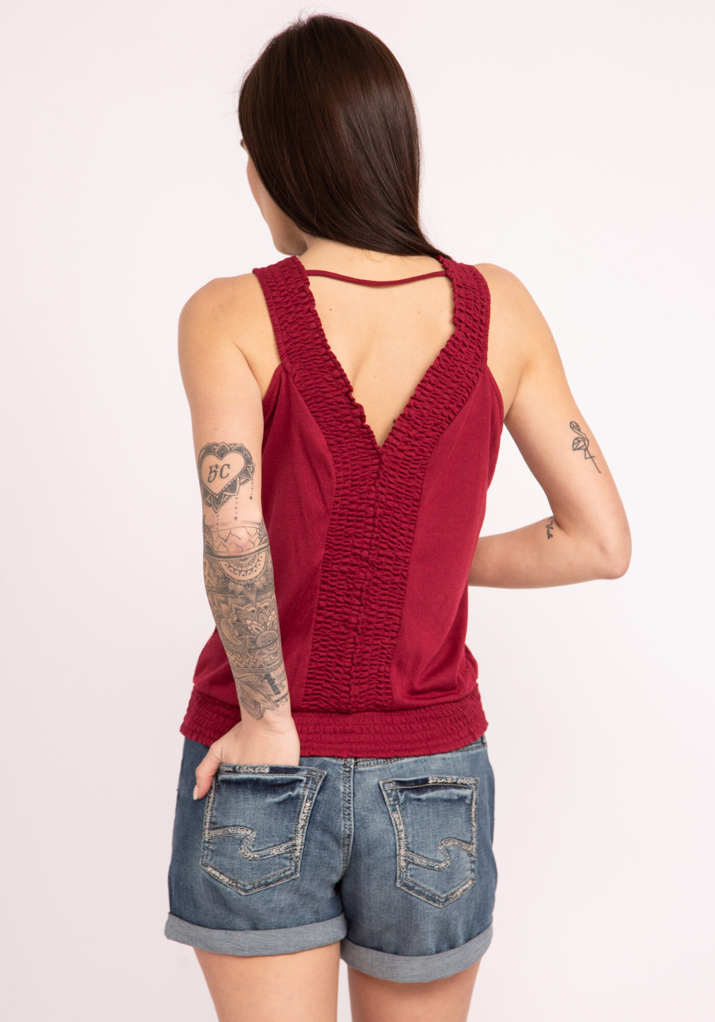 athena double v-neck top Image 2