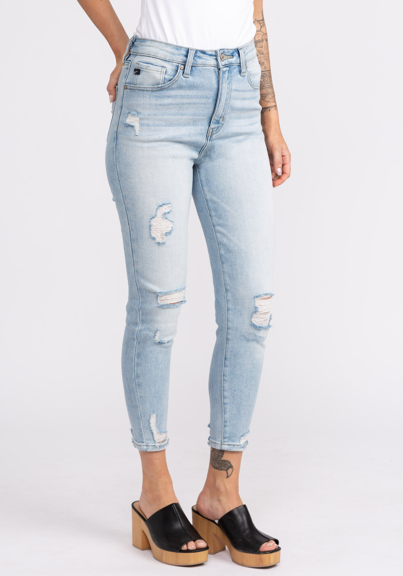 high rise skinny jeans Image 2