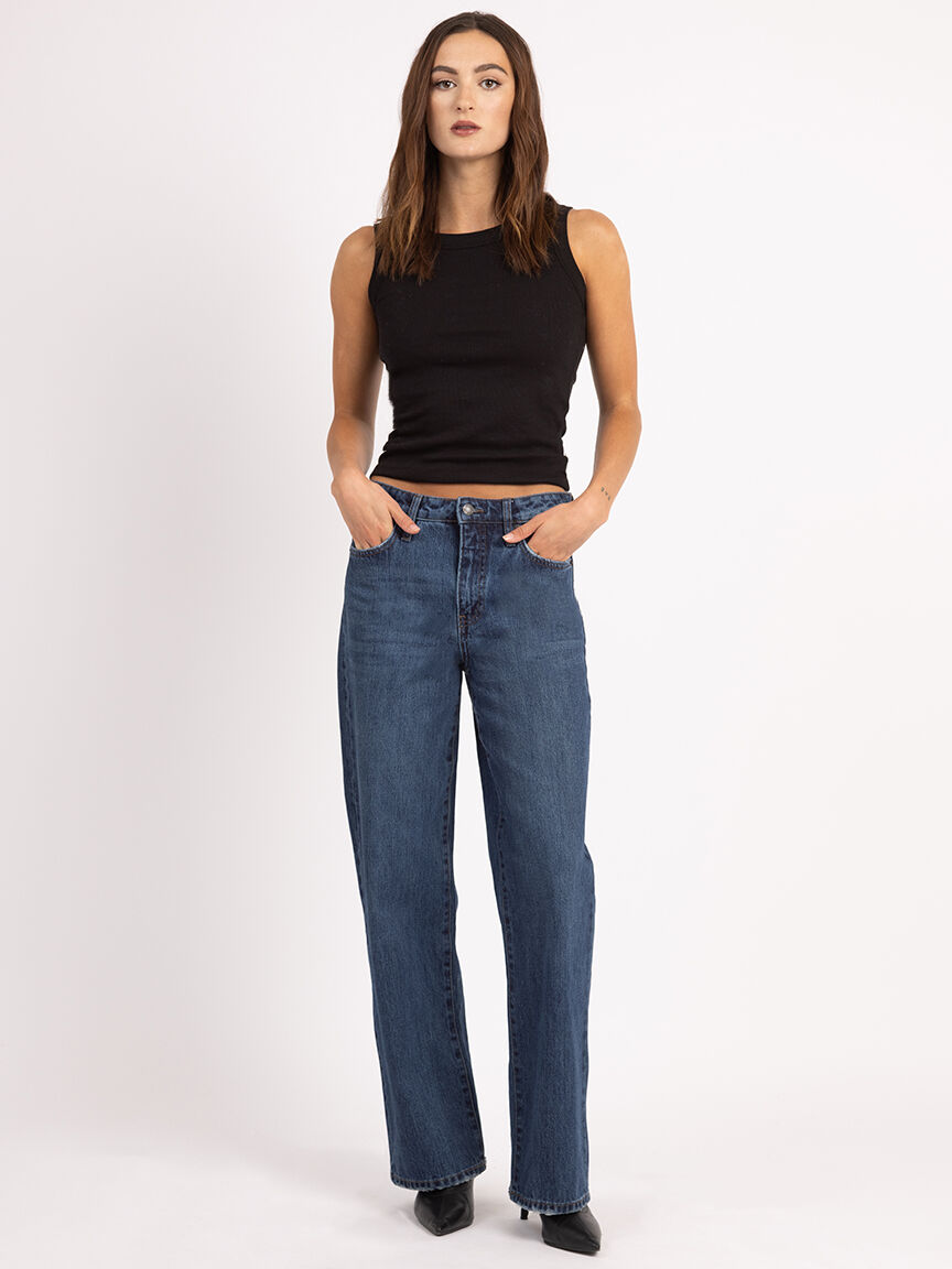 faye wide leg jean dark authentic Image 1
