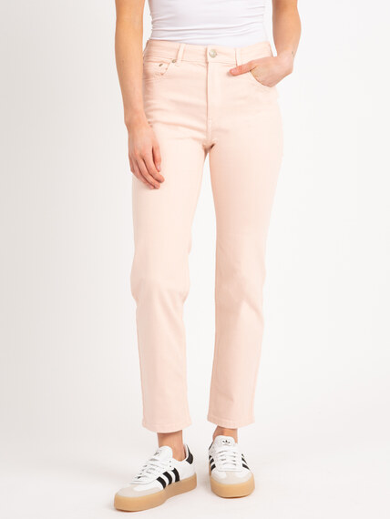 straight jeans in sakura pink Image 2