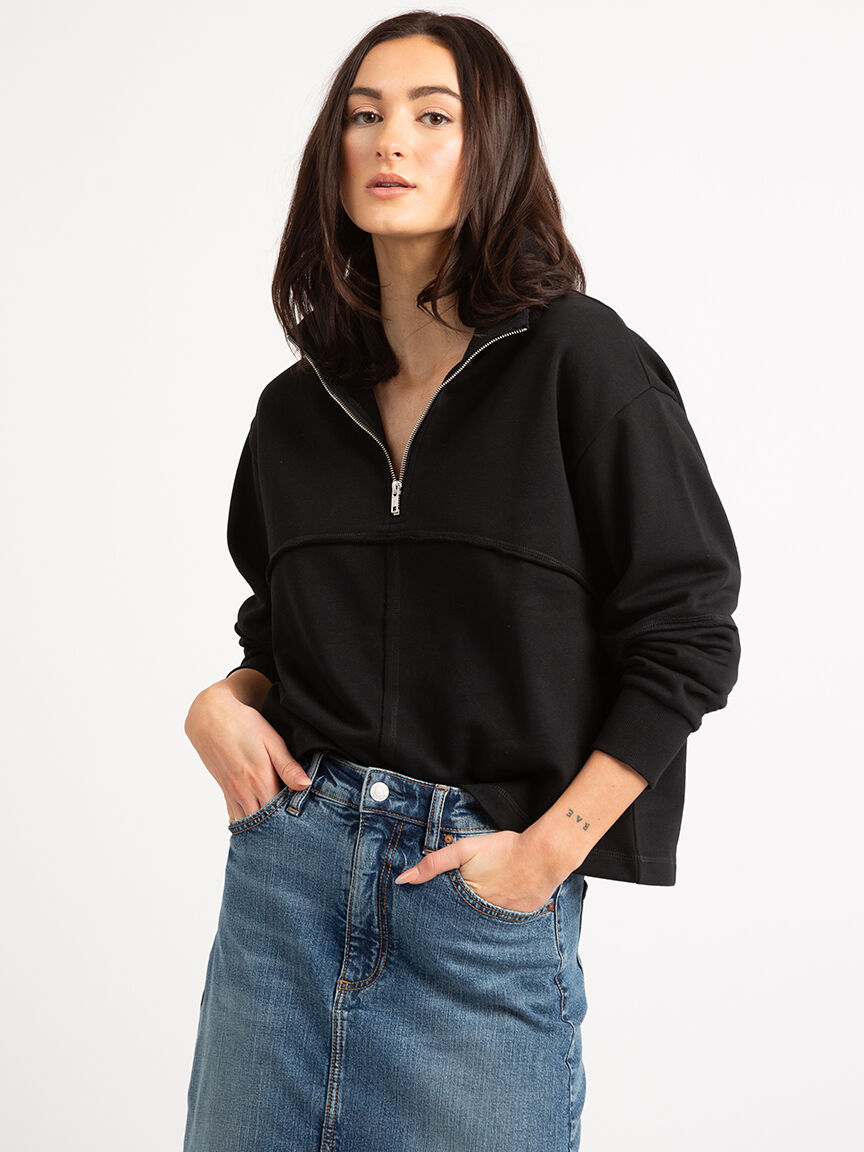 carilee 1/4 zip popover Image 3
