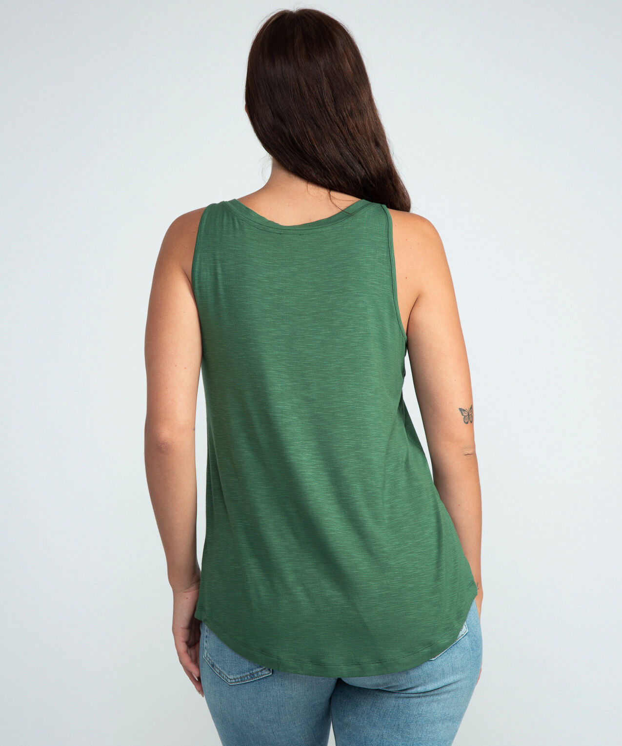 v neck textured knit tank - ela Image 2