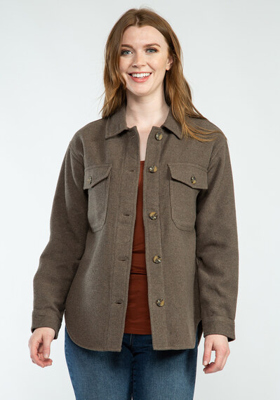 button front shacket Image 1