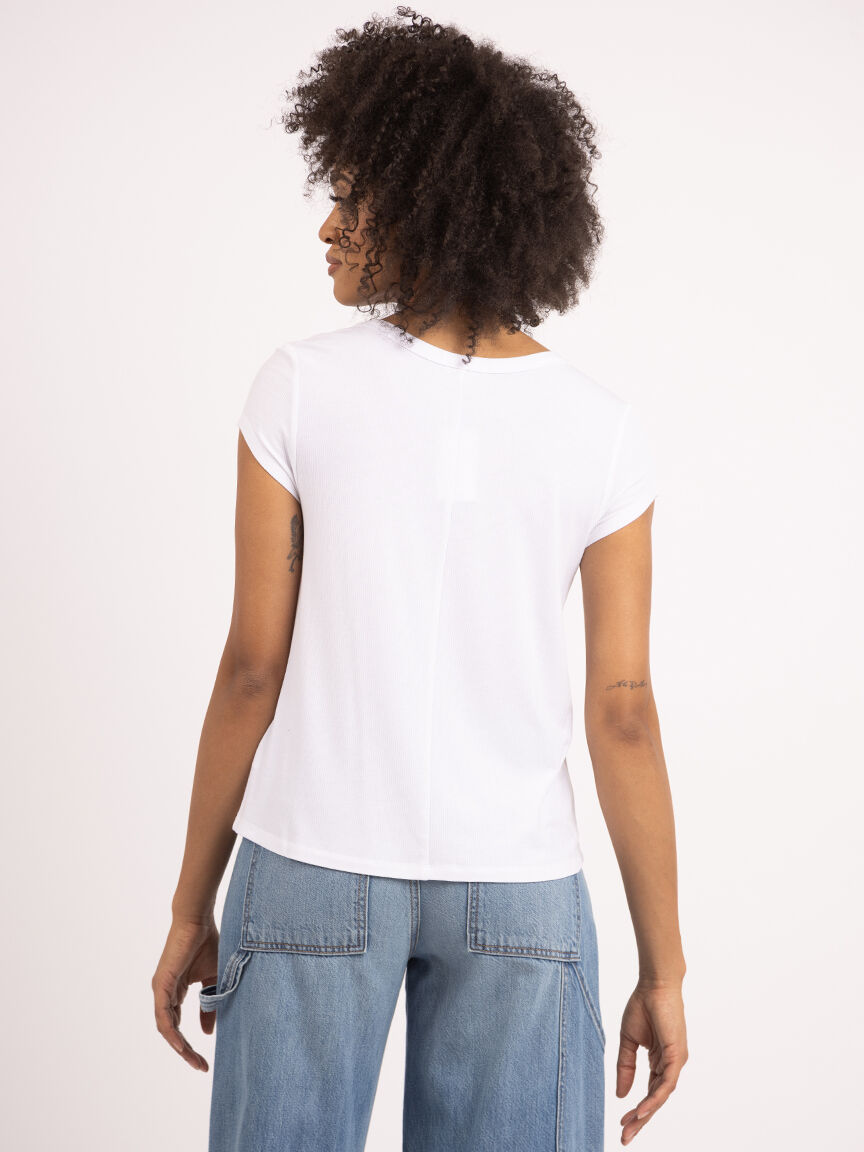 ashlin scoop neck t-shirt Image 3