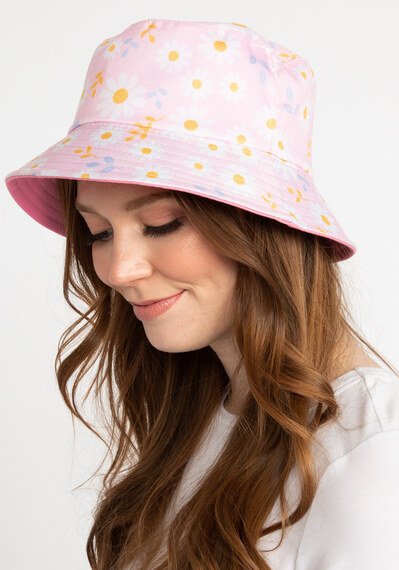 reversible daisy print bucket hat Image 1