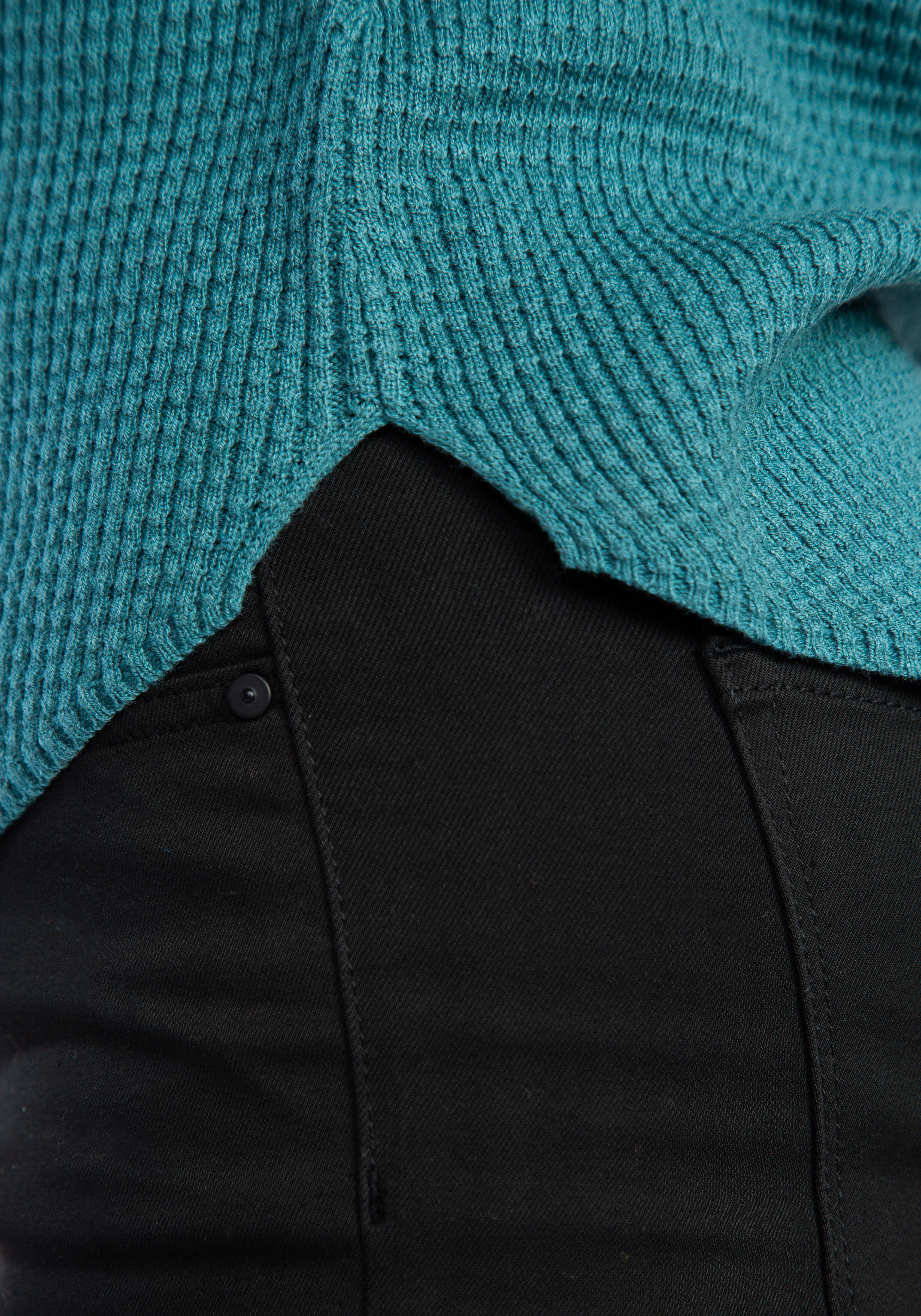 maria waffle crew neck sweater Image 6