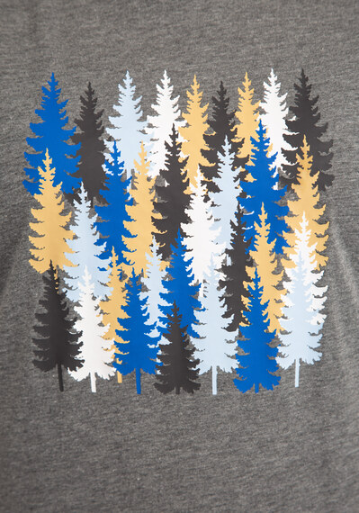 pine tree graphic t-shirt Image 5