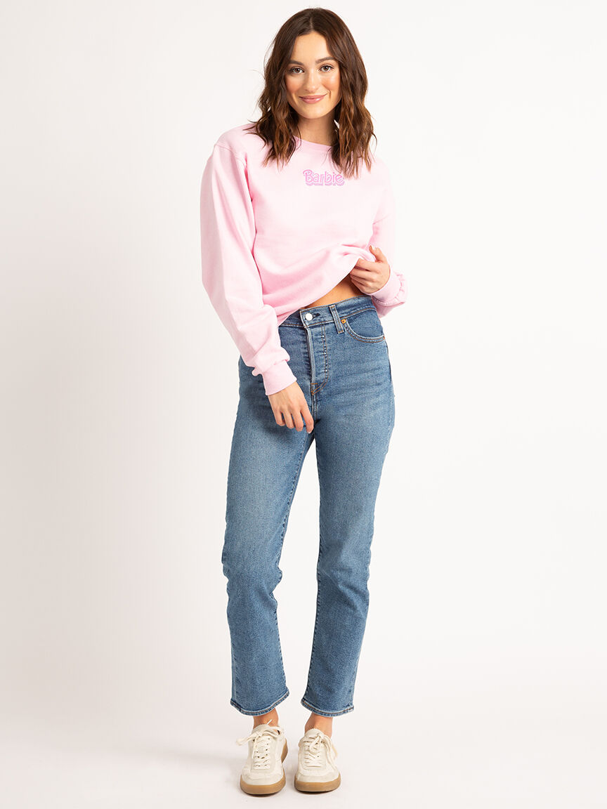 crew neck sweatshirt w/ back graphic Image 2