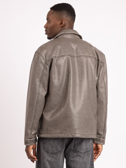 jason washed faux leather jacket jason washed faux leather jacket