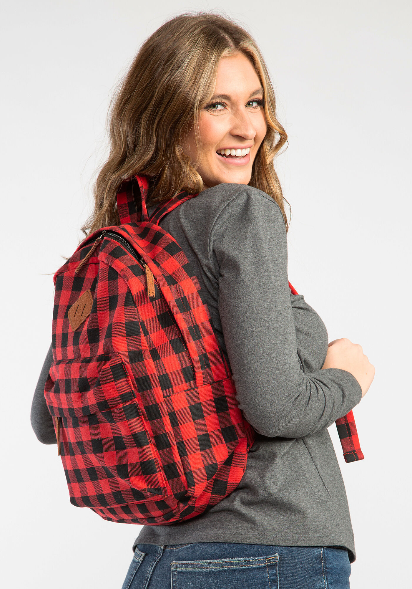 buffalo plaid backpack Bootlegger 2000005802