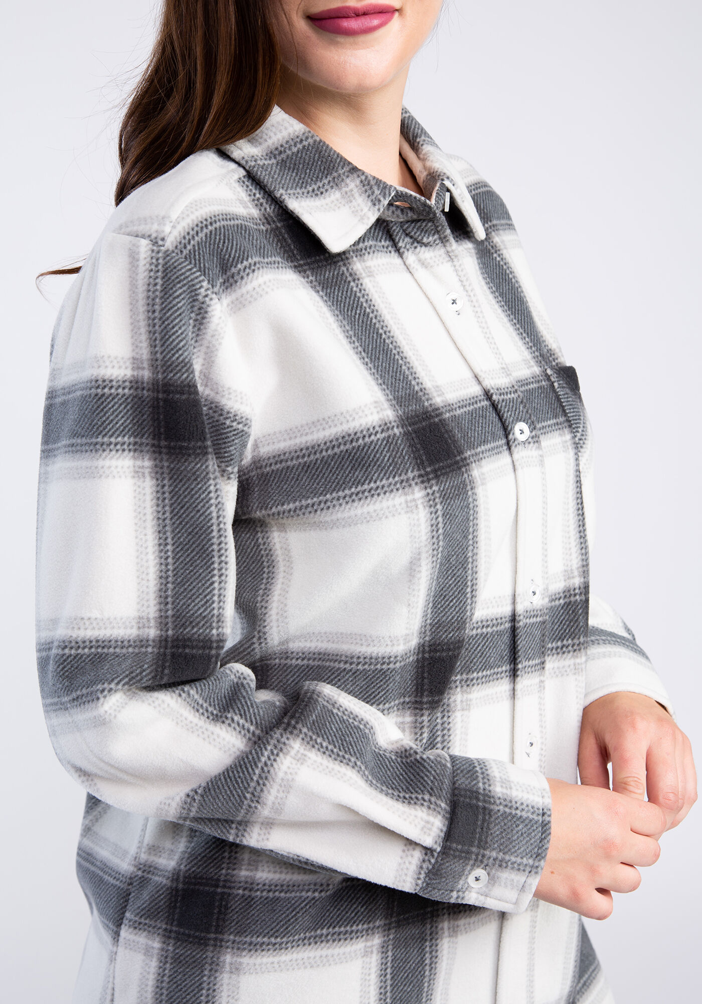 dinah fleece shacket Image 5