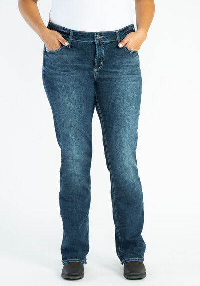 elyse mid rise slim boot jeans Image 4