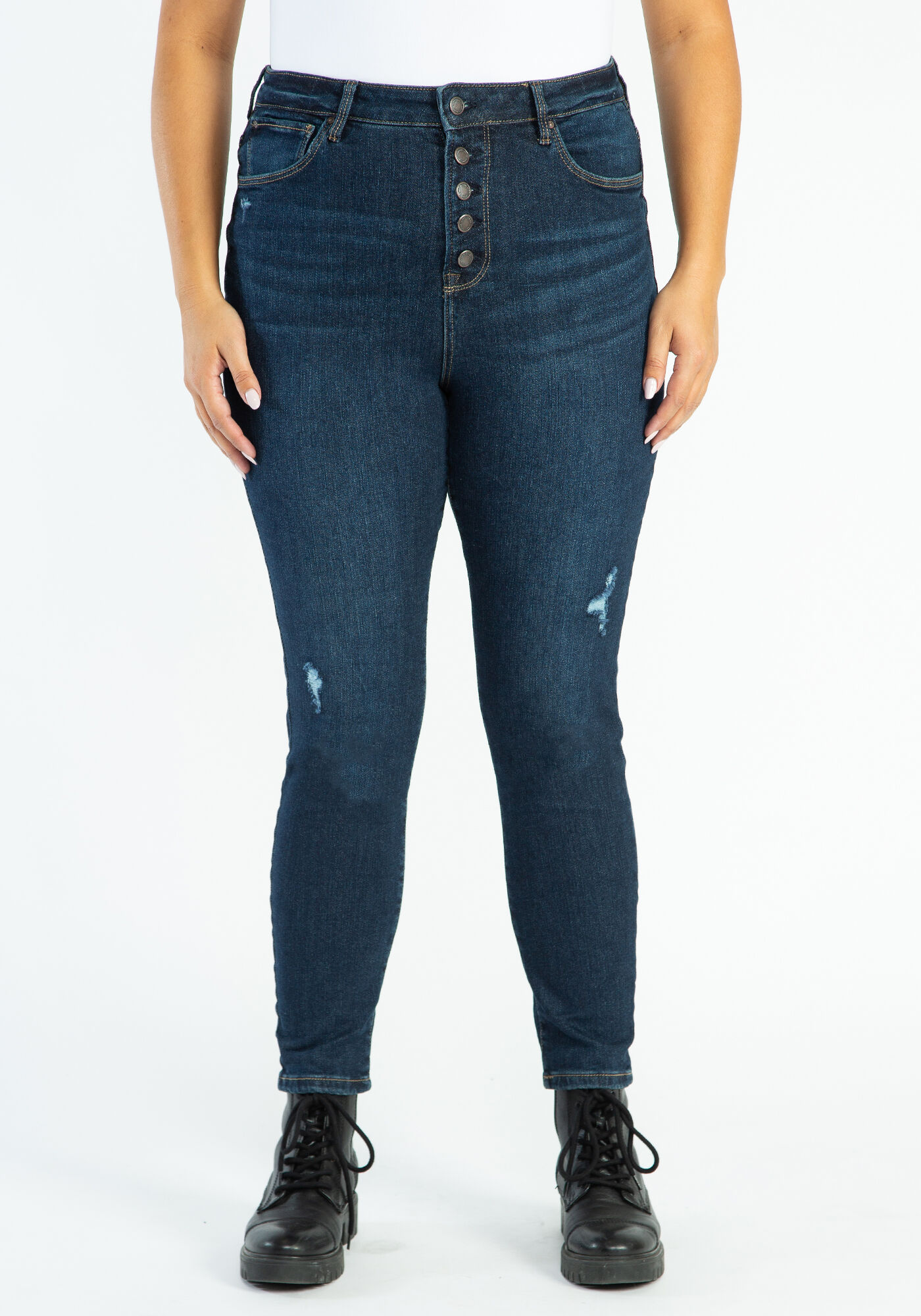 high rise skinny jeans Image 6