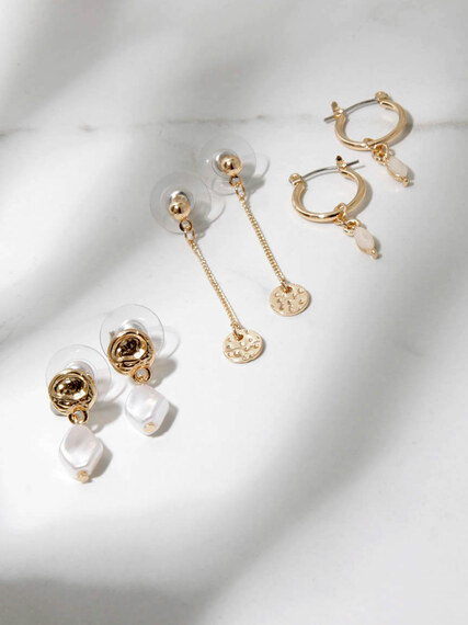 6 pack stud and dangle earrings Image 2