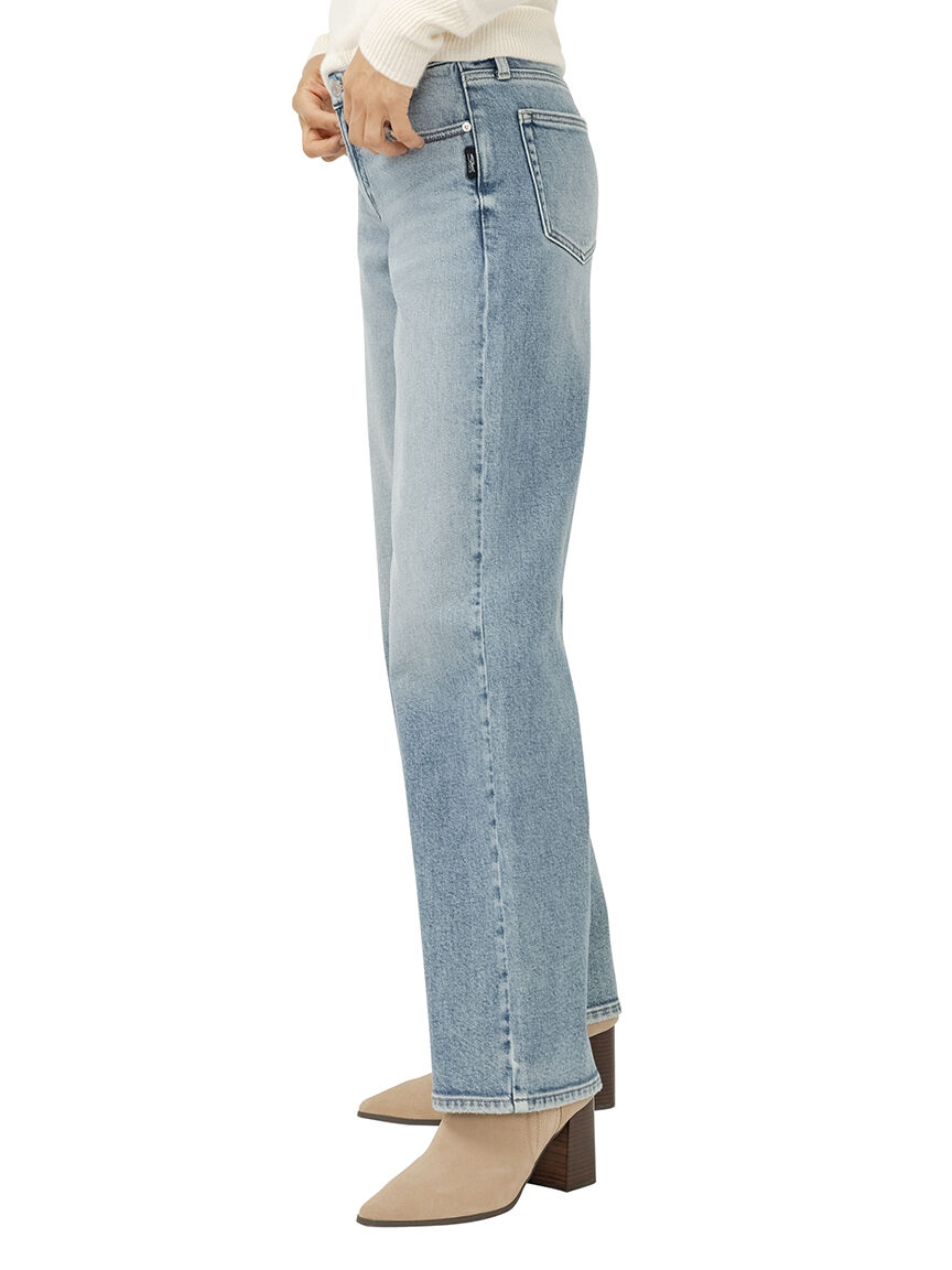 Loose & Low Rise Straight Leg Jeans