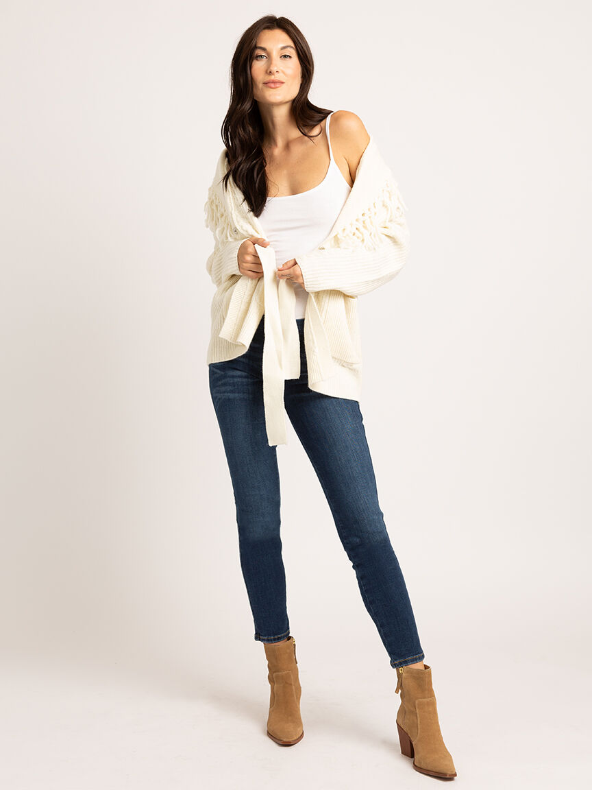 anne belted open cardigan  Image 3