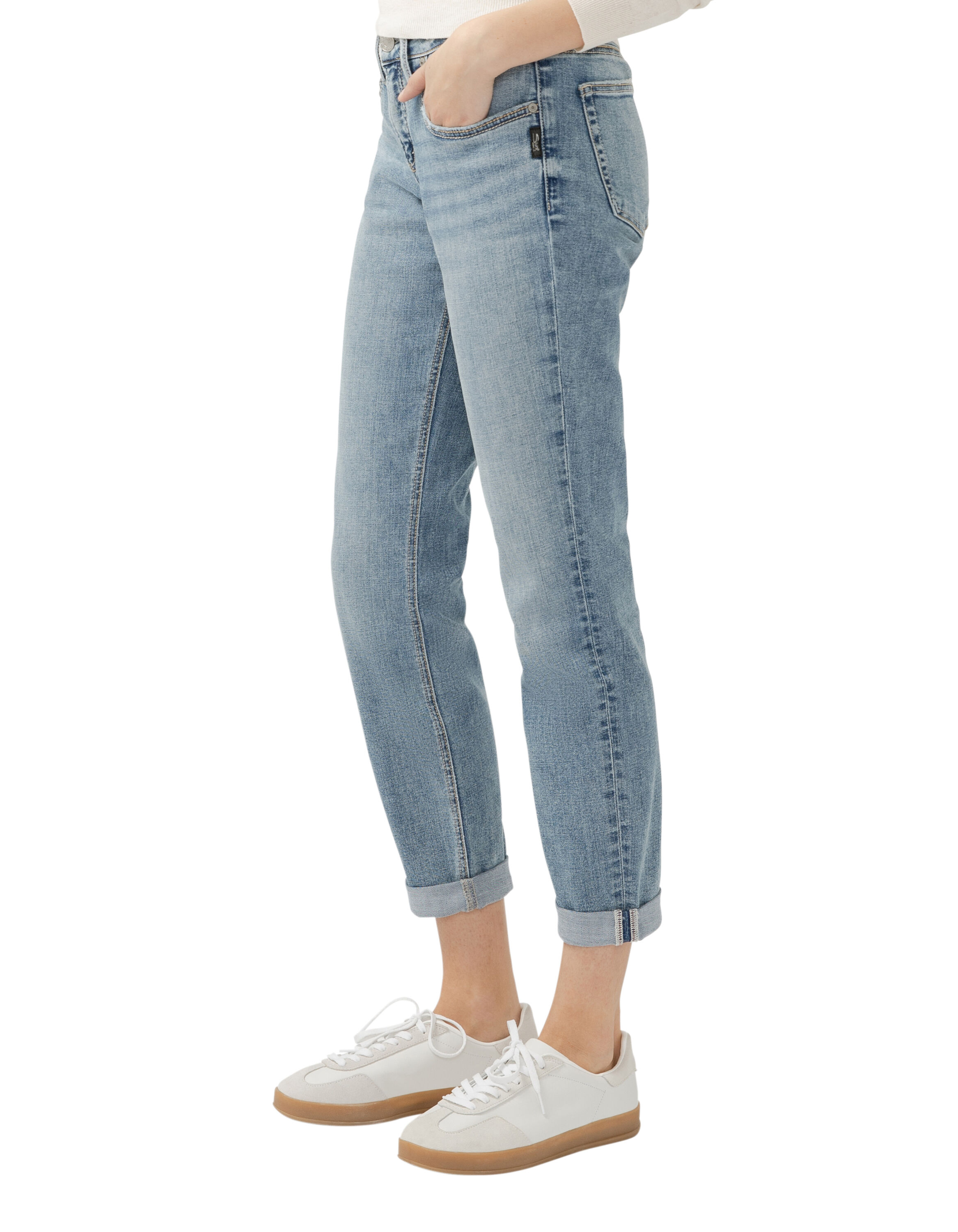 Boyfriend Slim Leg Luxe Stretch Jeans