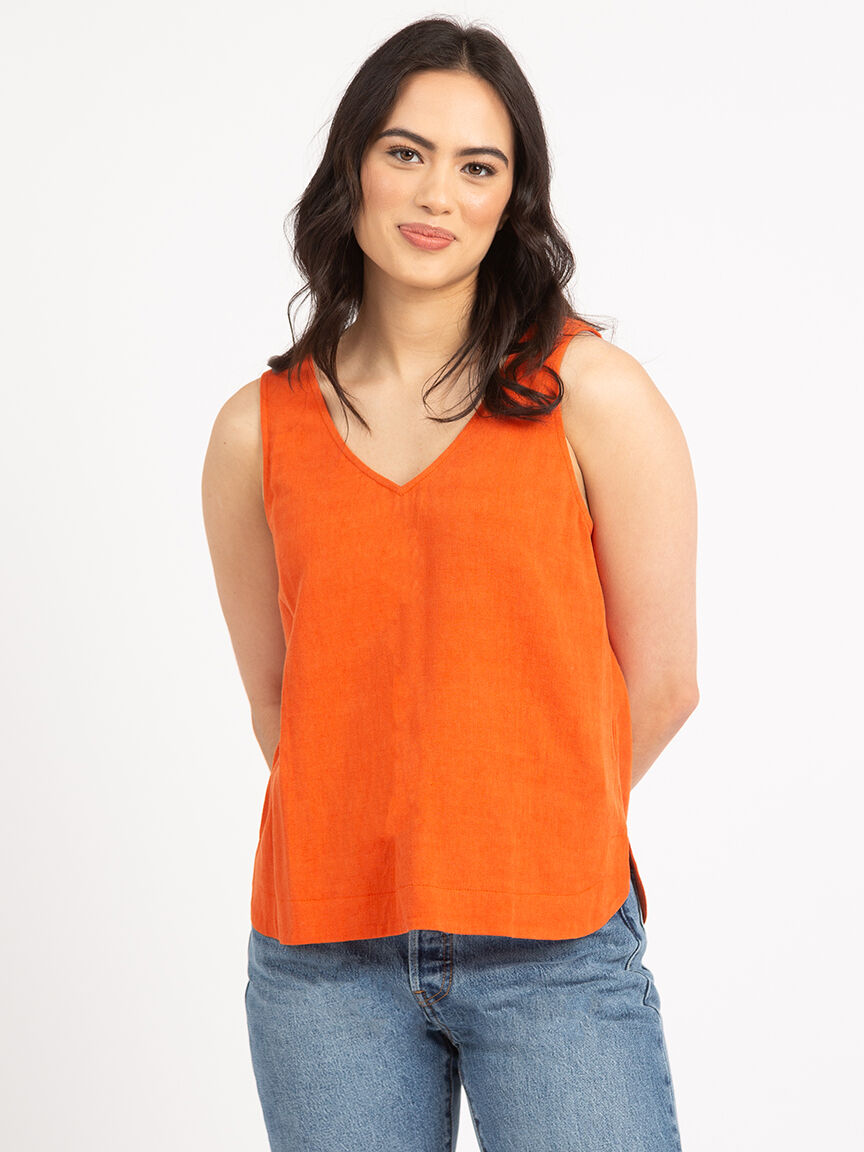 maisie double v neck tank top Image 1
