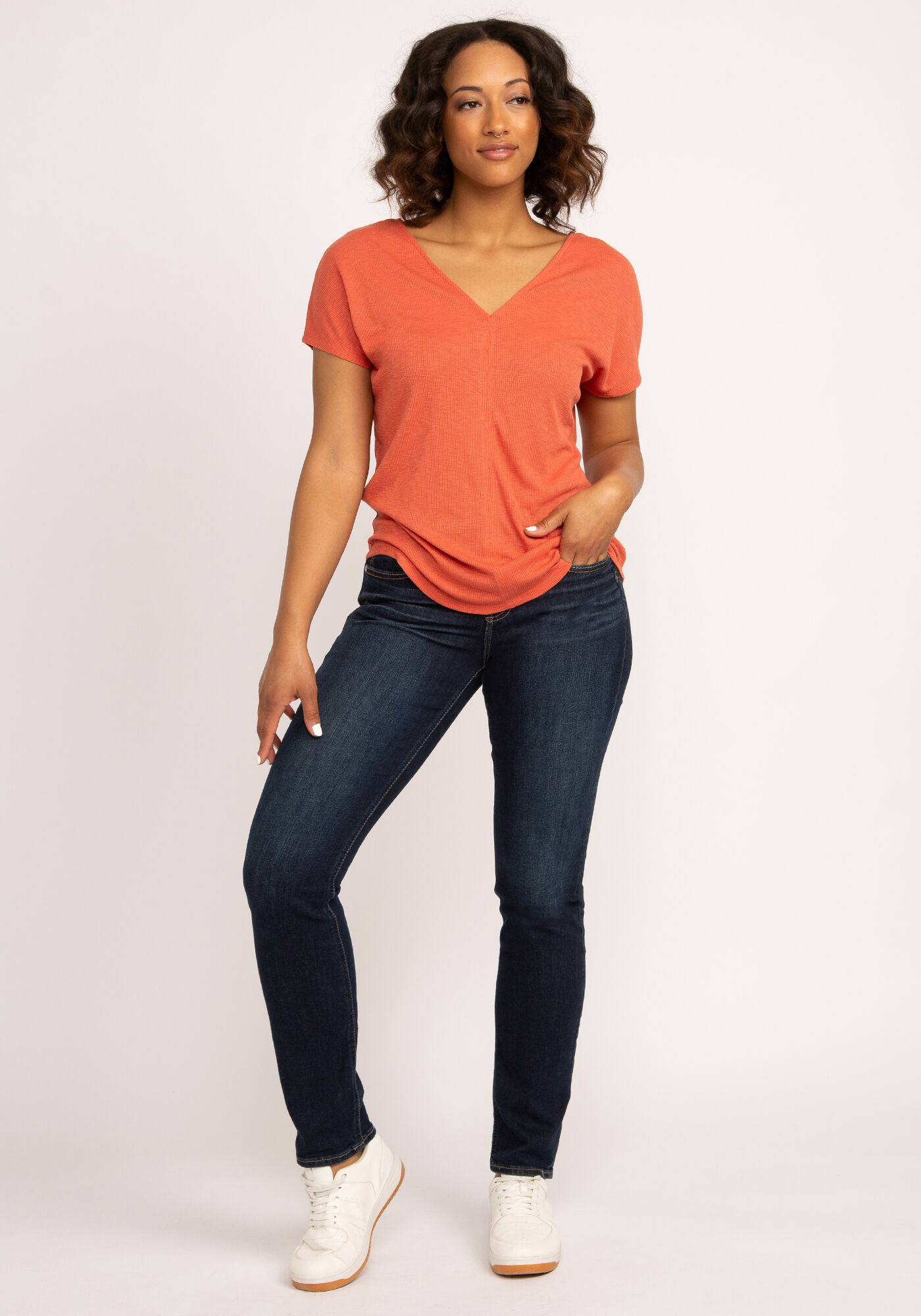 adrielle double v neck top Image 3