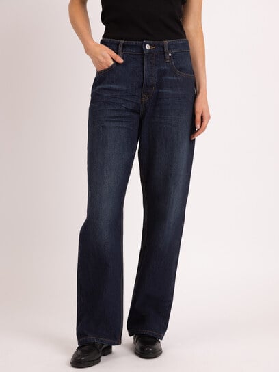 high rise loose jean dark authentic high rise loose jean dark authentic