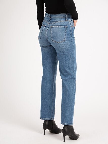 Highly Desirable High Rise Straight Leg Jeans Image 4