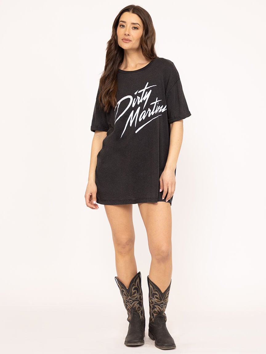 dirty martini oversized tee