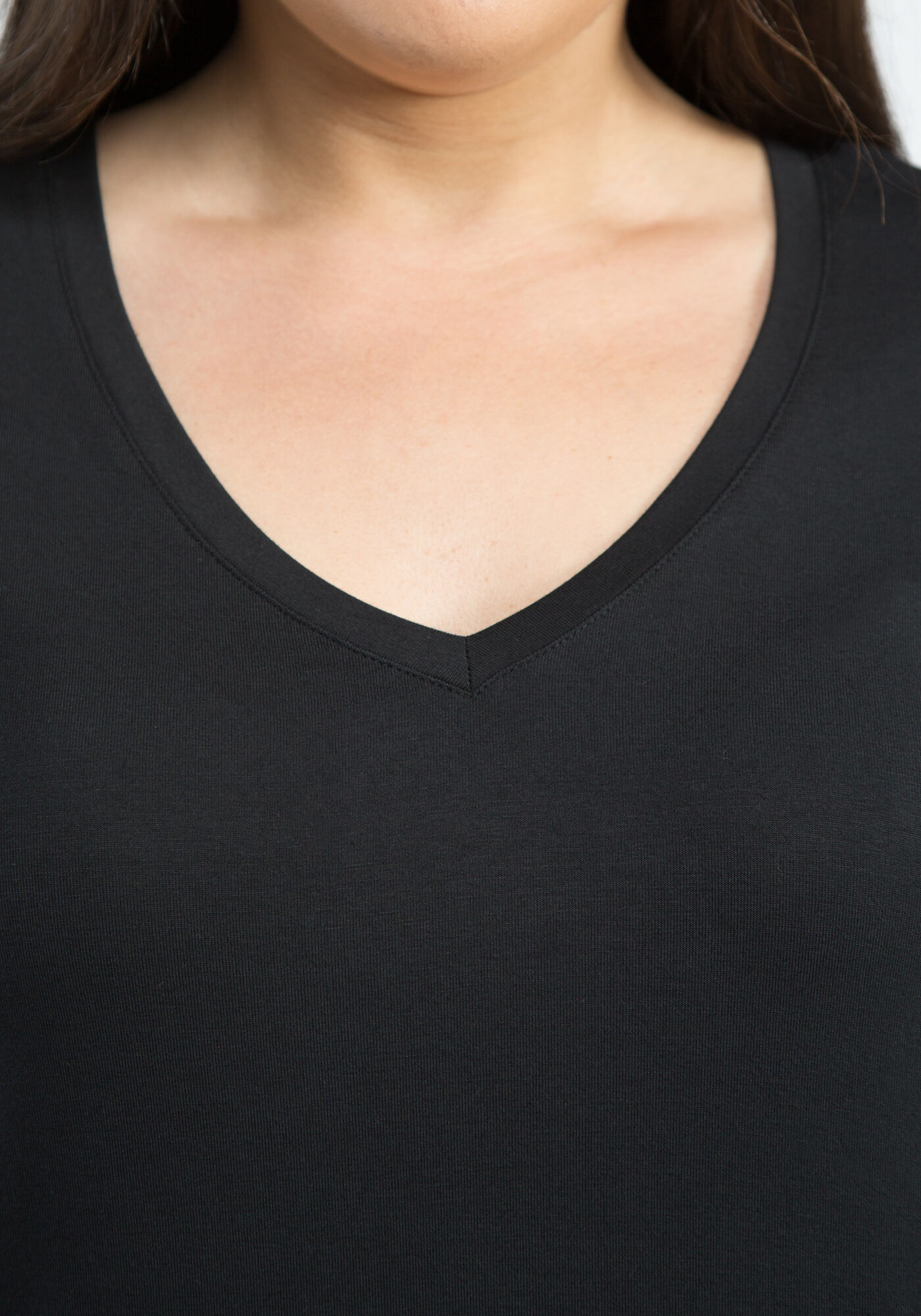 gina core v neck tunic tee Image 6