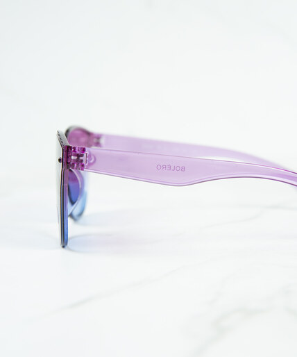pink/blue ombre wayfarer sunglasses Image 2