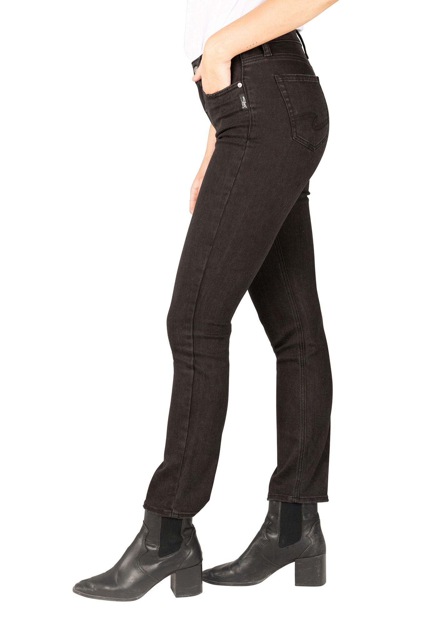 WB suki mid rise straight jeans Image 2