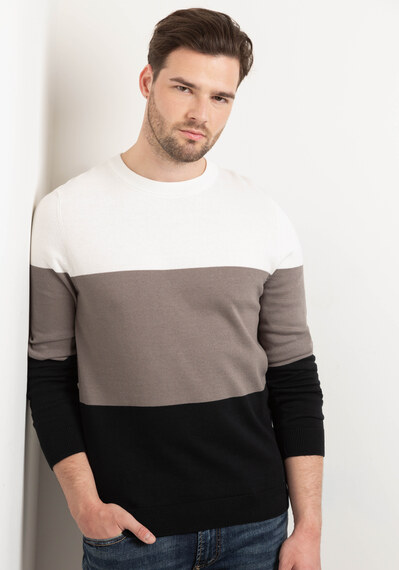 barrett striped crewneck sweater Image 1