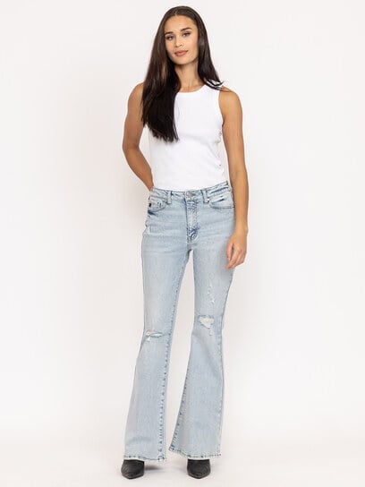 high rise flare jean light authentic high rise flare jean light authentic
